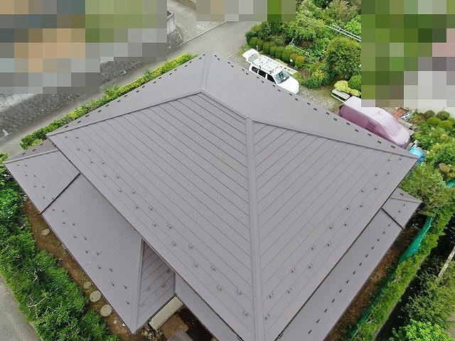 富士河口湖町　屋根葺き替え工事　スーパーガルテクト　タフモック　カッパ２３